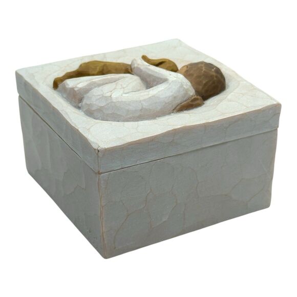 Vtg DEMDACO Willow Tree “TRUE” Trinket Box - “Truly a Friend” Girl w/Dog 2003 - Picture 6 of 14